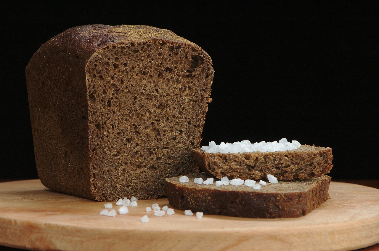 salt bread rye free photo