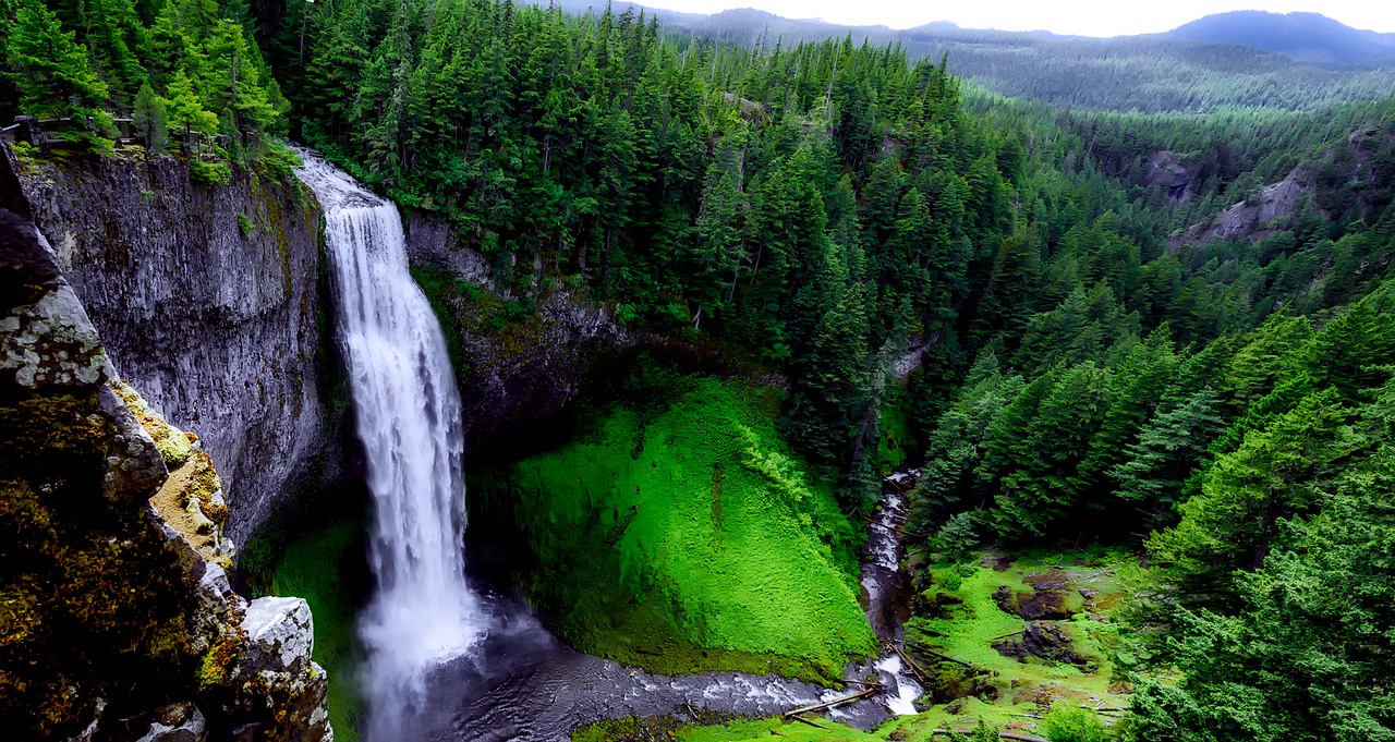 salt creek falls waterfall landmark free photo