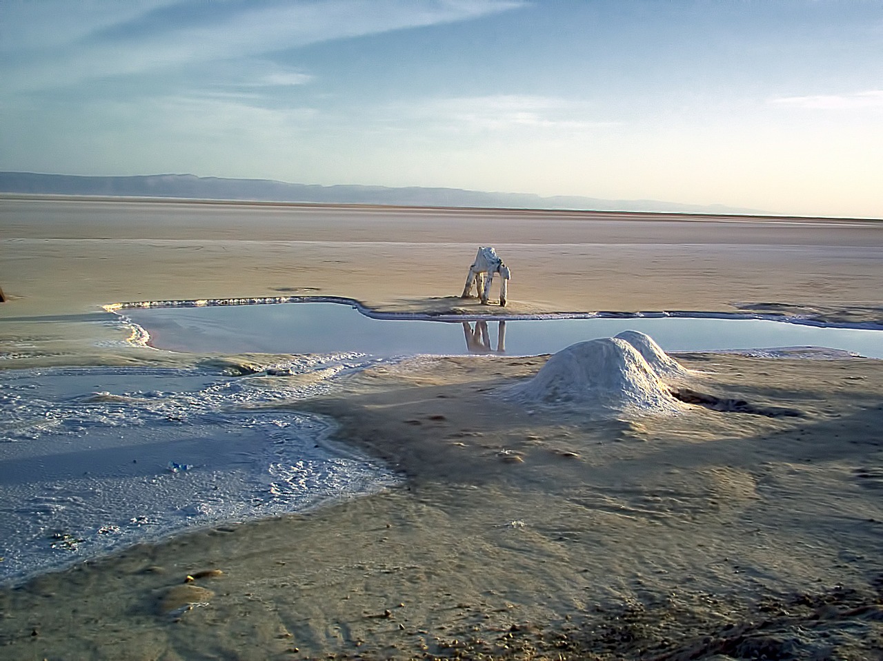 salt lake dry statue free photo