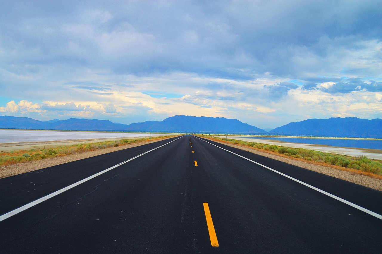 salt lake  antelope island state park  road free photo