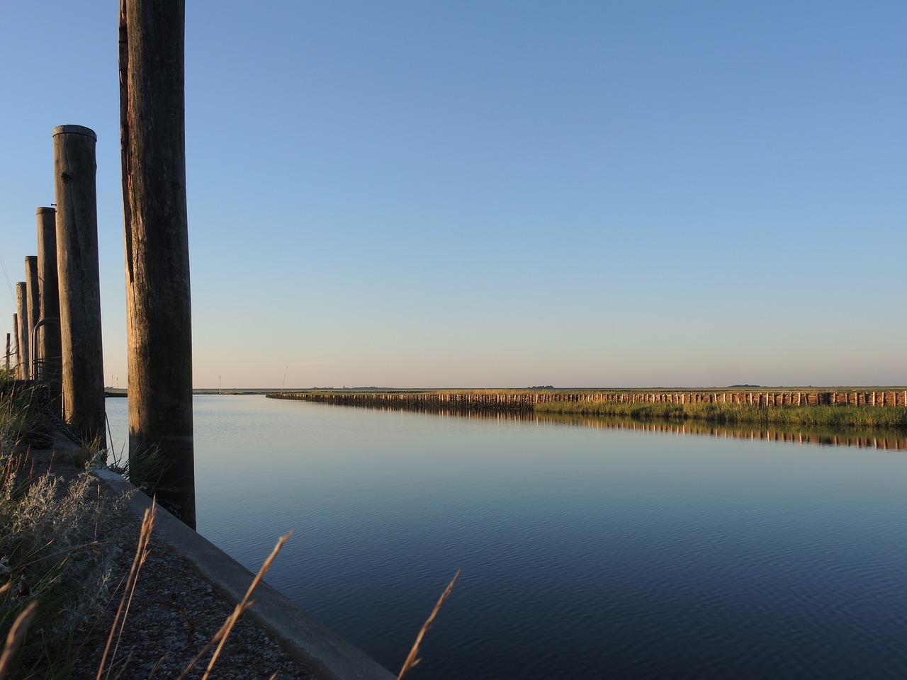 salt marshes koog port free photo