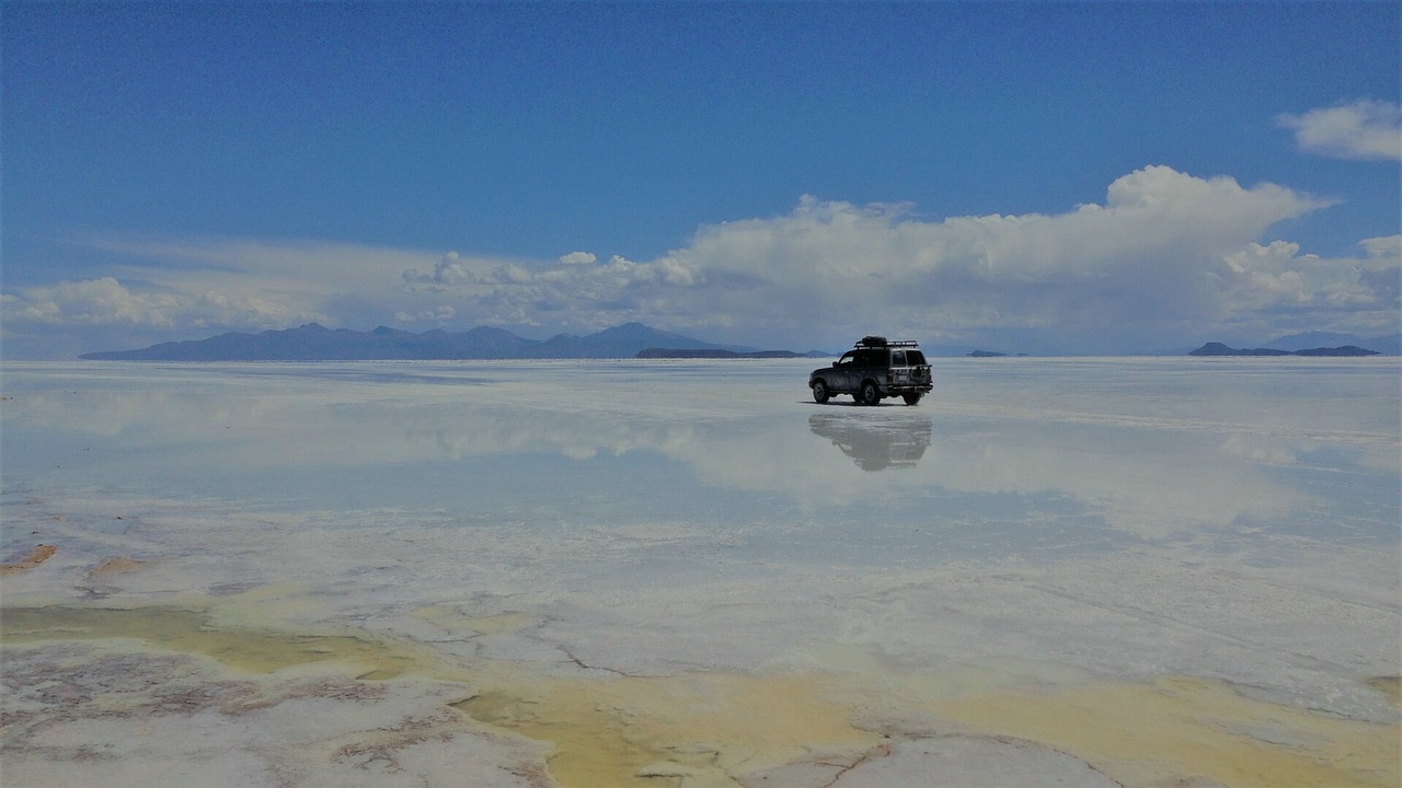 salt plain landscape nature free photo