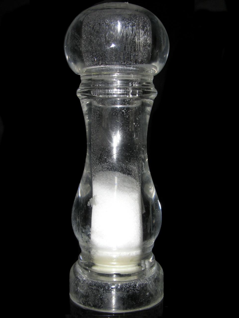 salt shaker black glass free photo