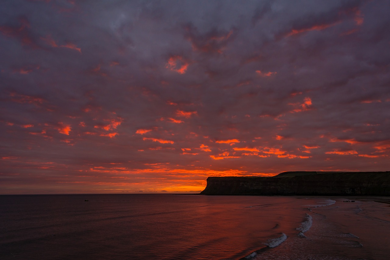 saltburn first light sunrise free photo