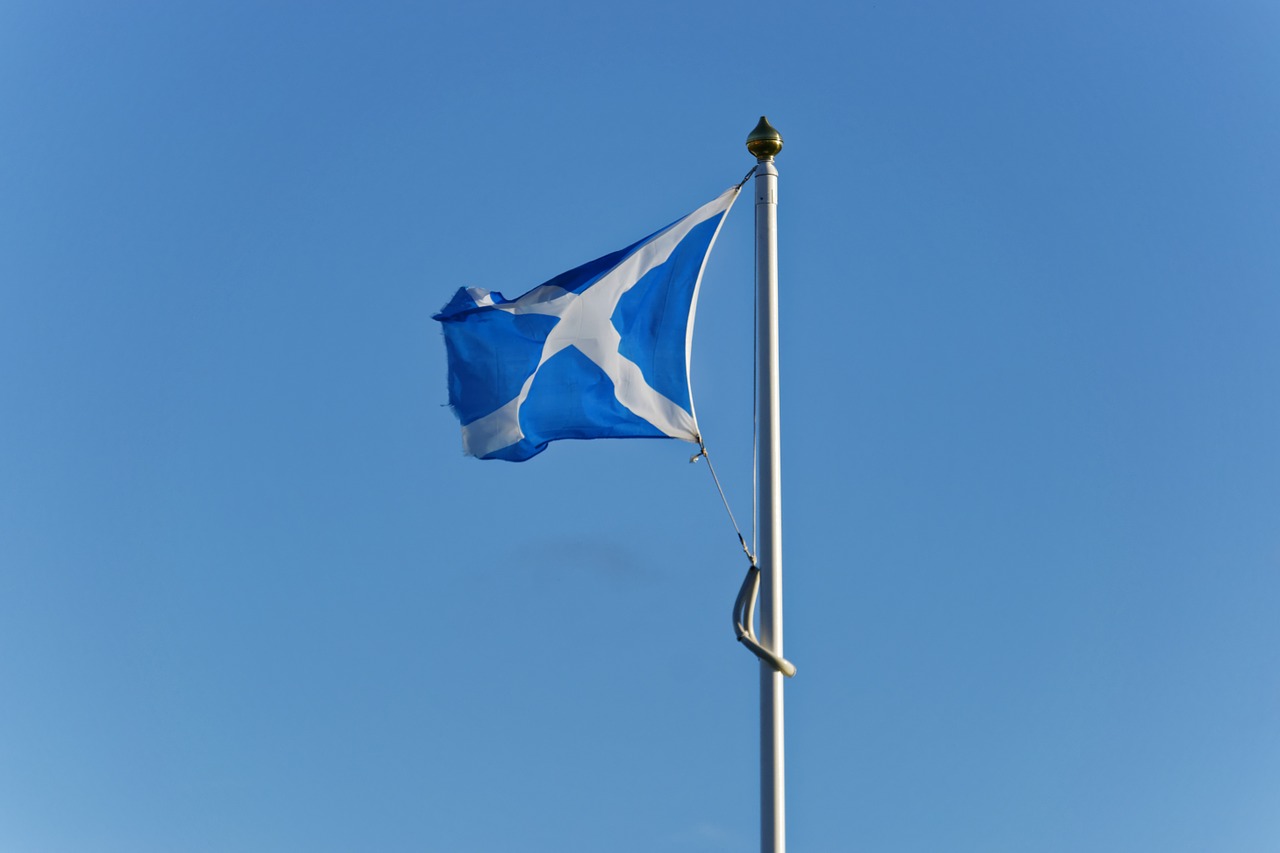 saltire scottish flag scotland free photo