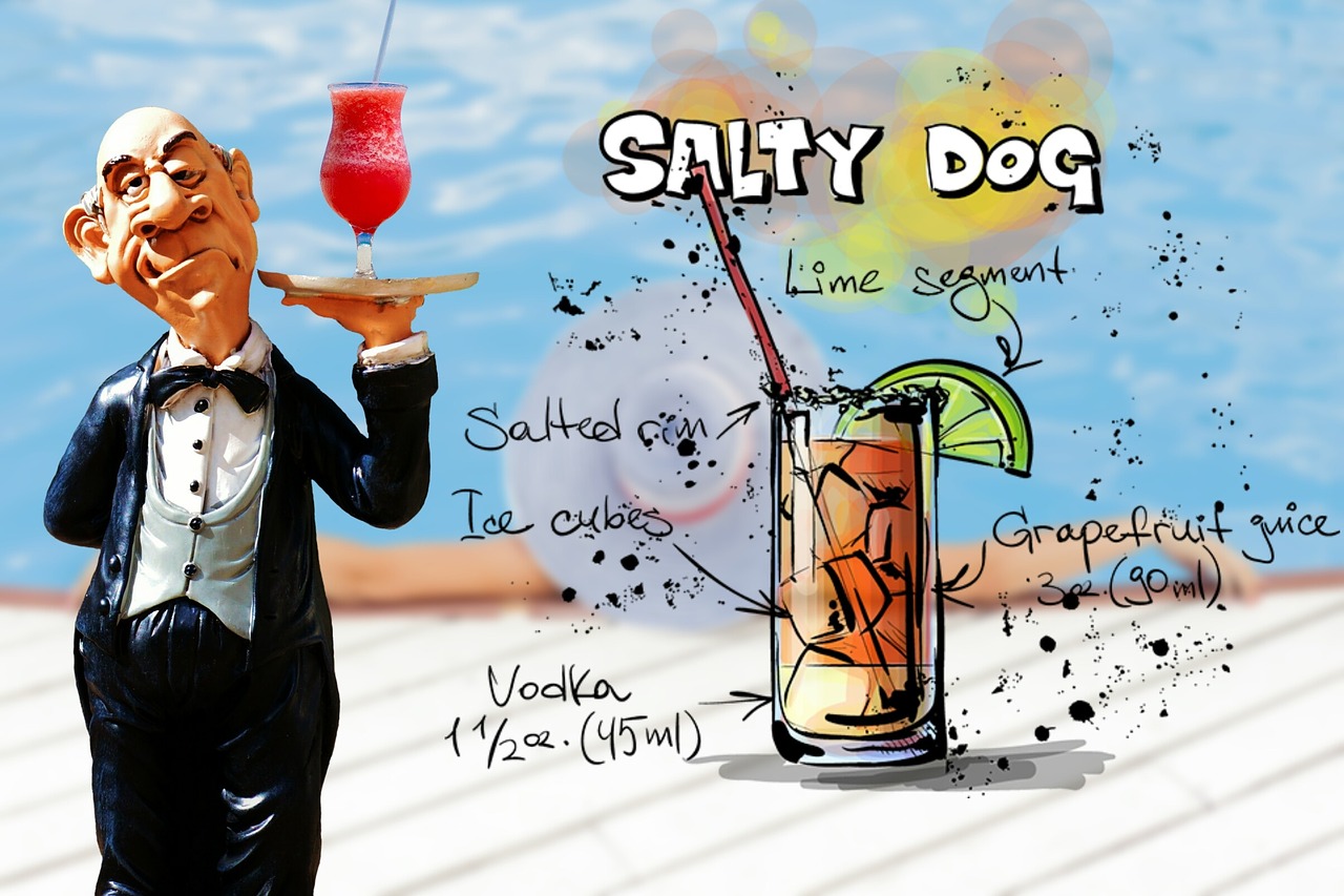 salty dog cocktail drink free photo