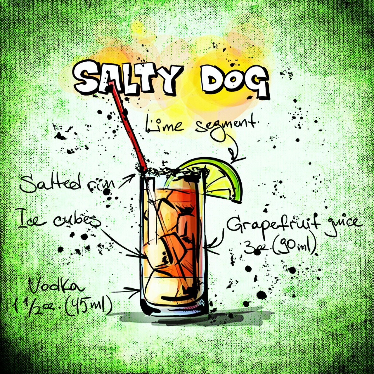 salty dog cocktail drink free photo