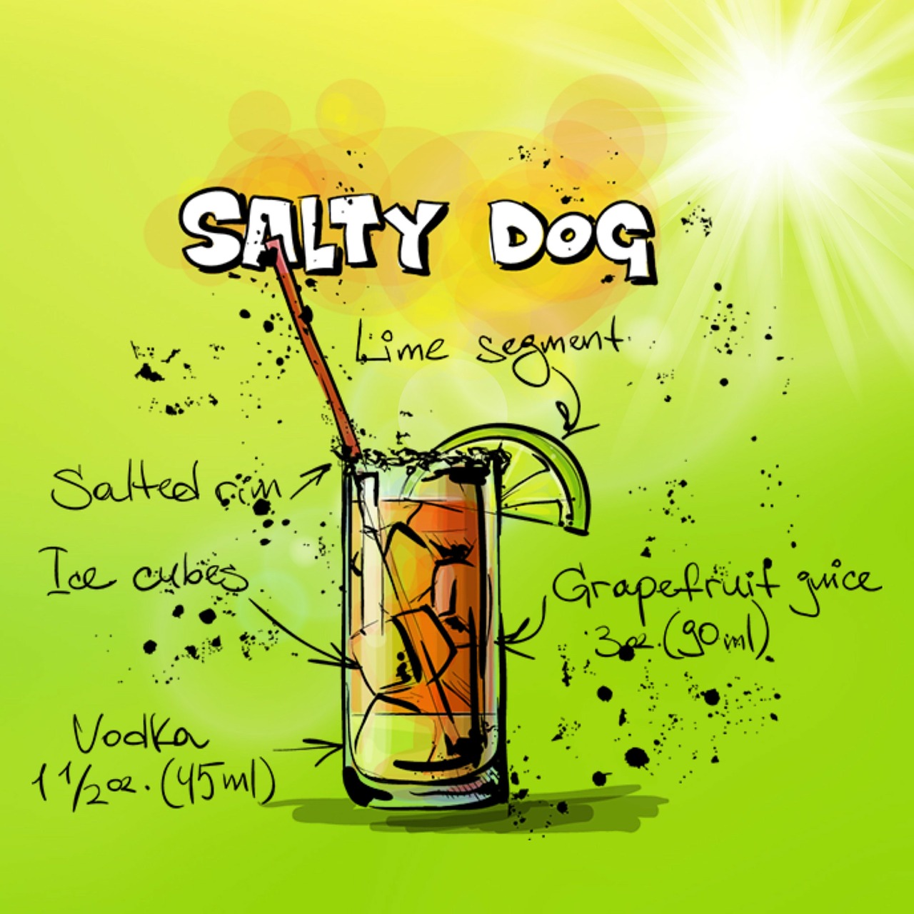 salty dog cocktail drink free photo