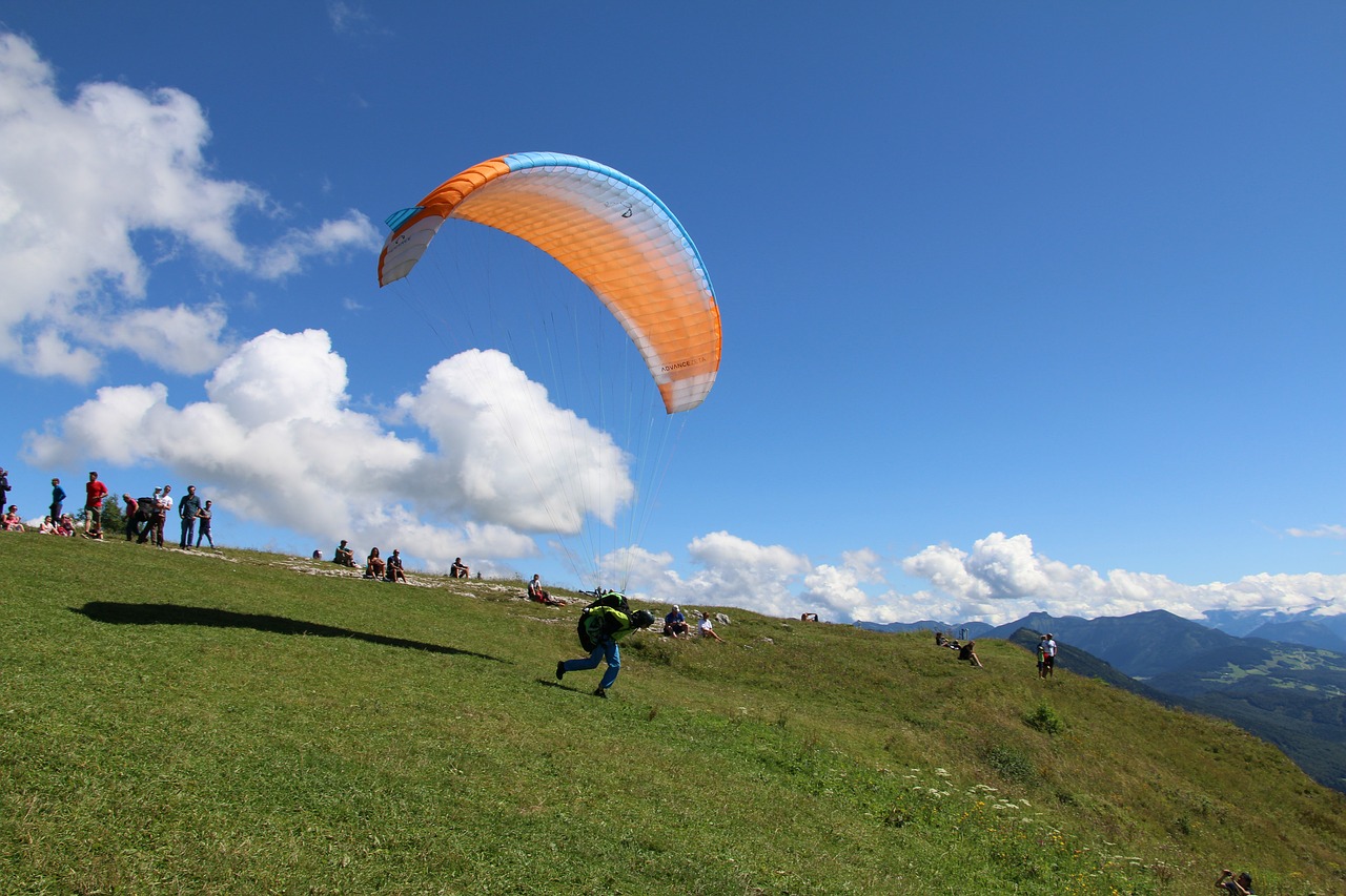 salzburg gaisberg paraglider free photo