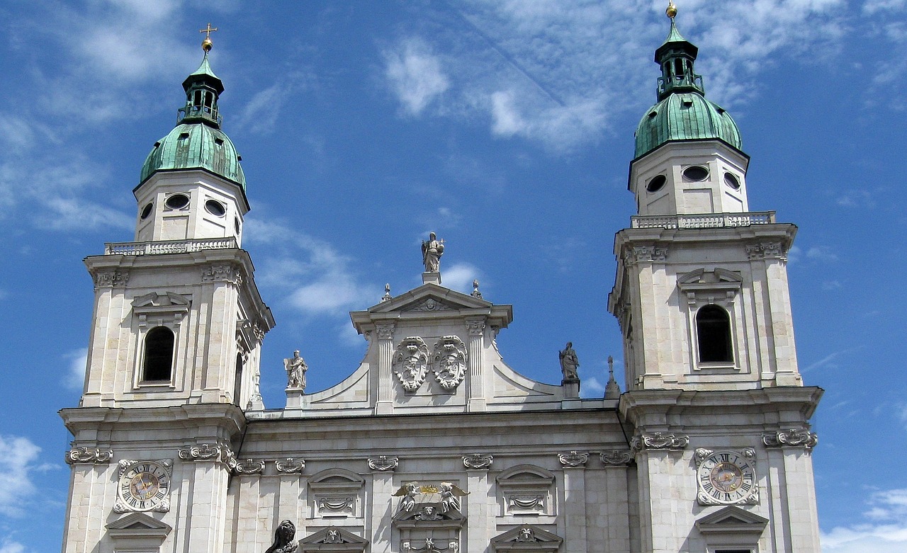 salzburg towers building free photo