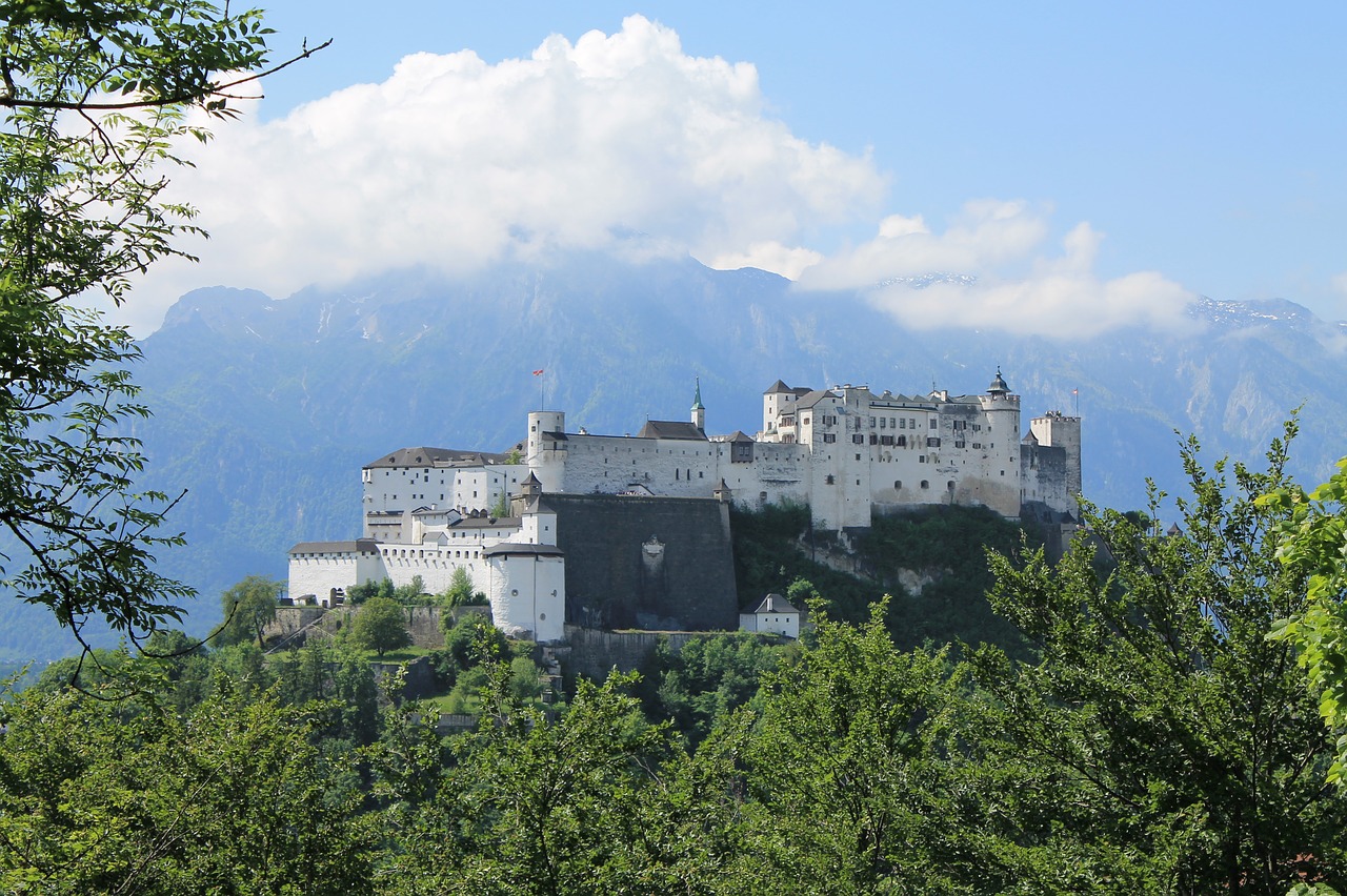 salzburg  castle  austria free photo