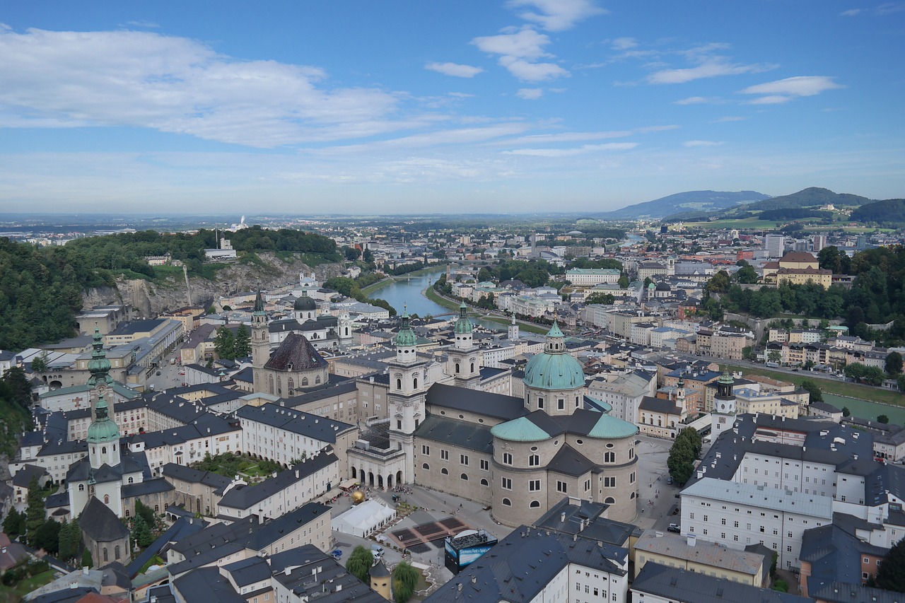 salzburg city of salzburg city view free photo