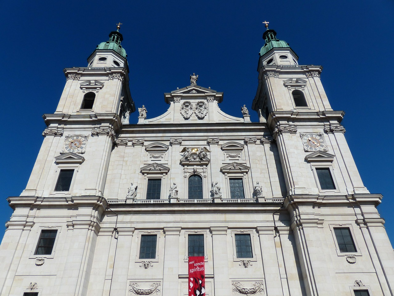 salzburg cathedral facade cathedral square free photo