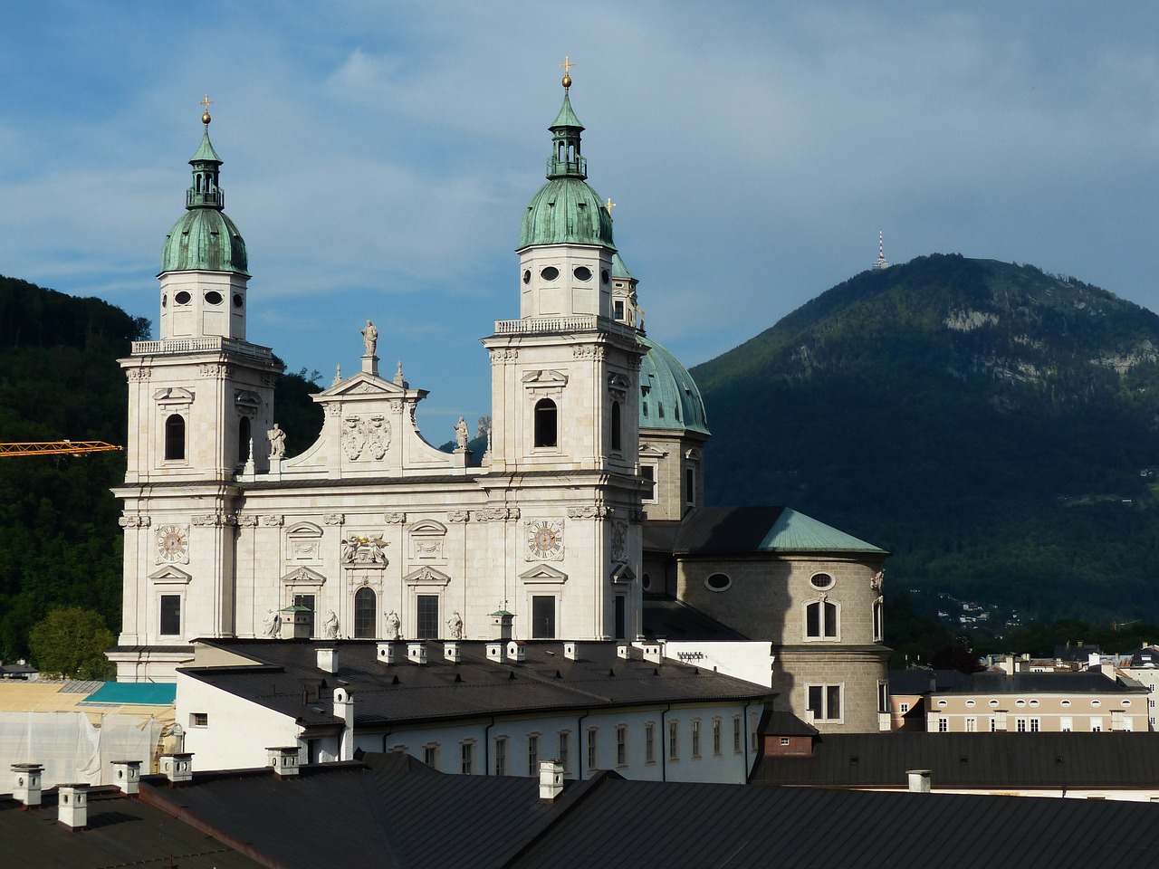 salzburg cathedral facade barockklassizirend free photo