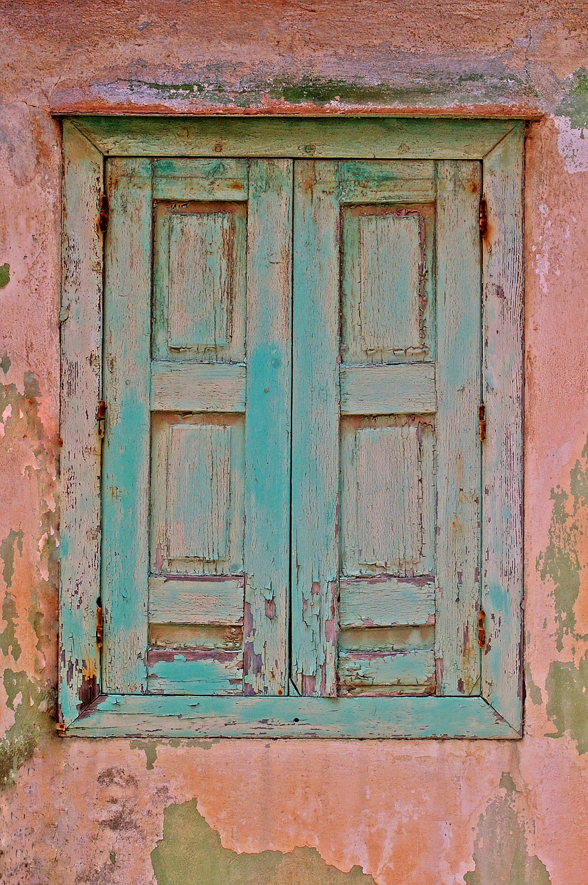 samos greece old window free photo