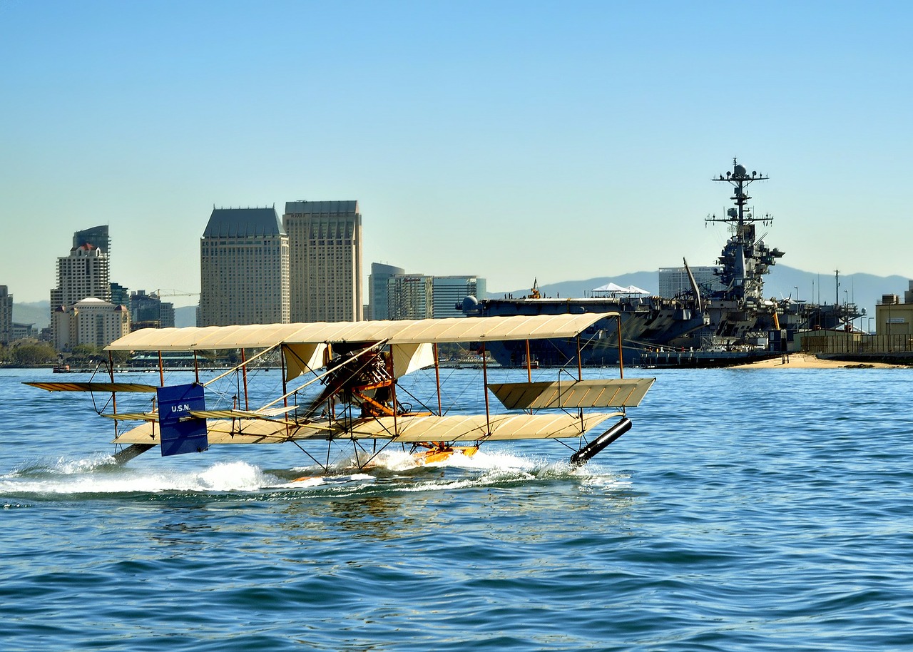 san diego california airplane free photo