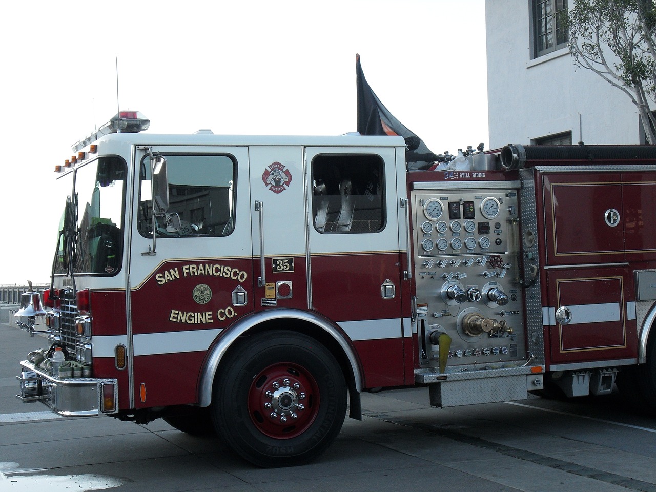 fire truck san francisco california free photo