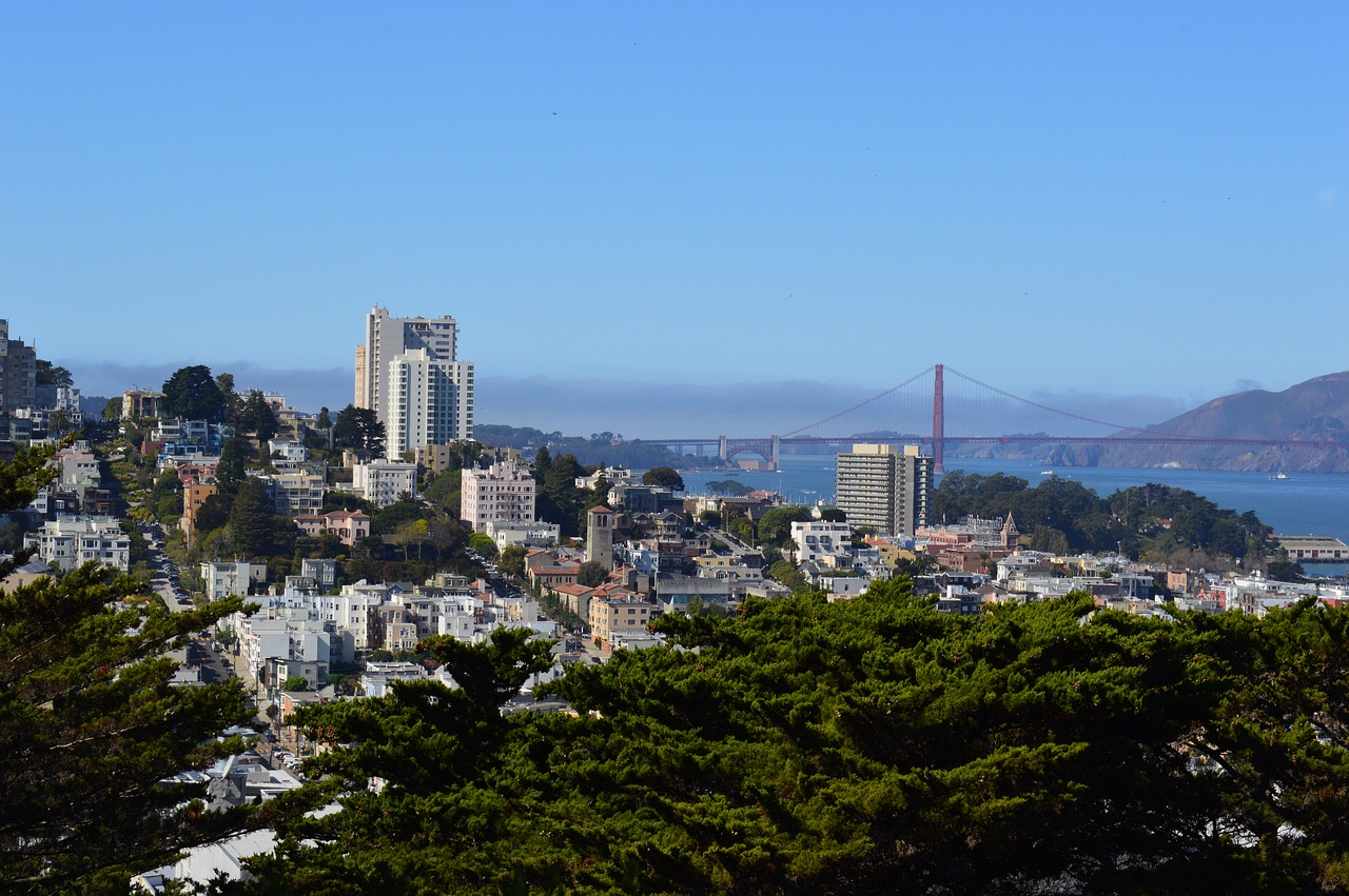 san francisco landscape brooklyn bridge free photo