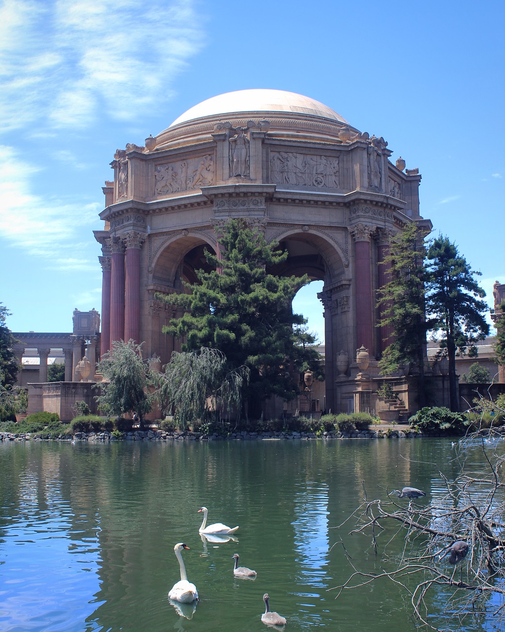 san francisco palace of fine arts dome free photo