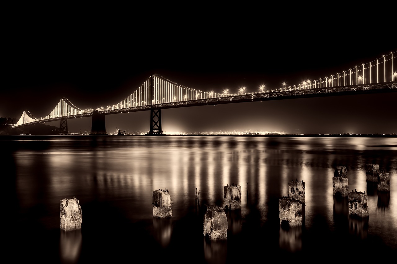 san francisco california bay bridge free photo