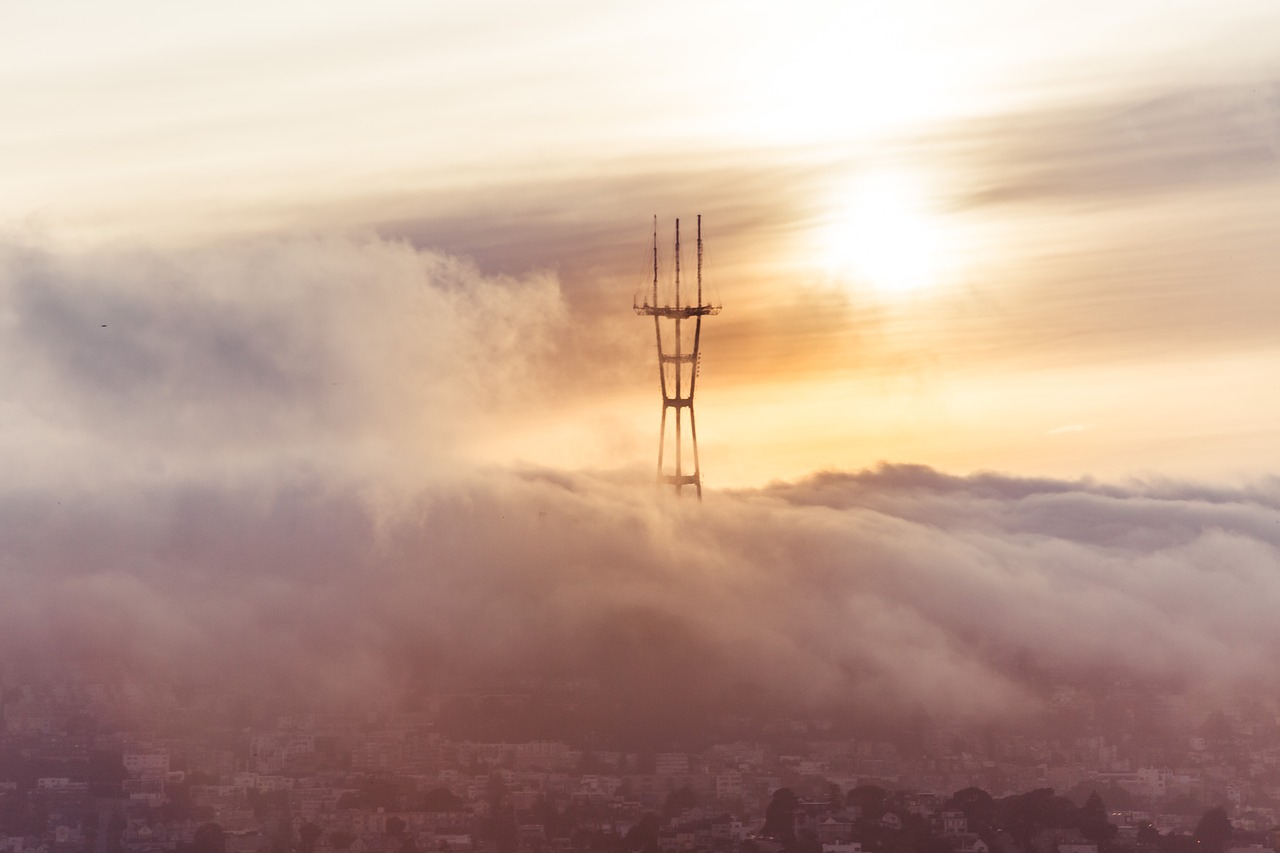 san francisco  clouds  california free photo