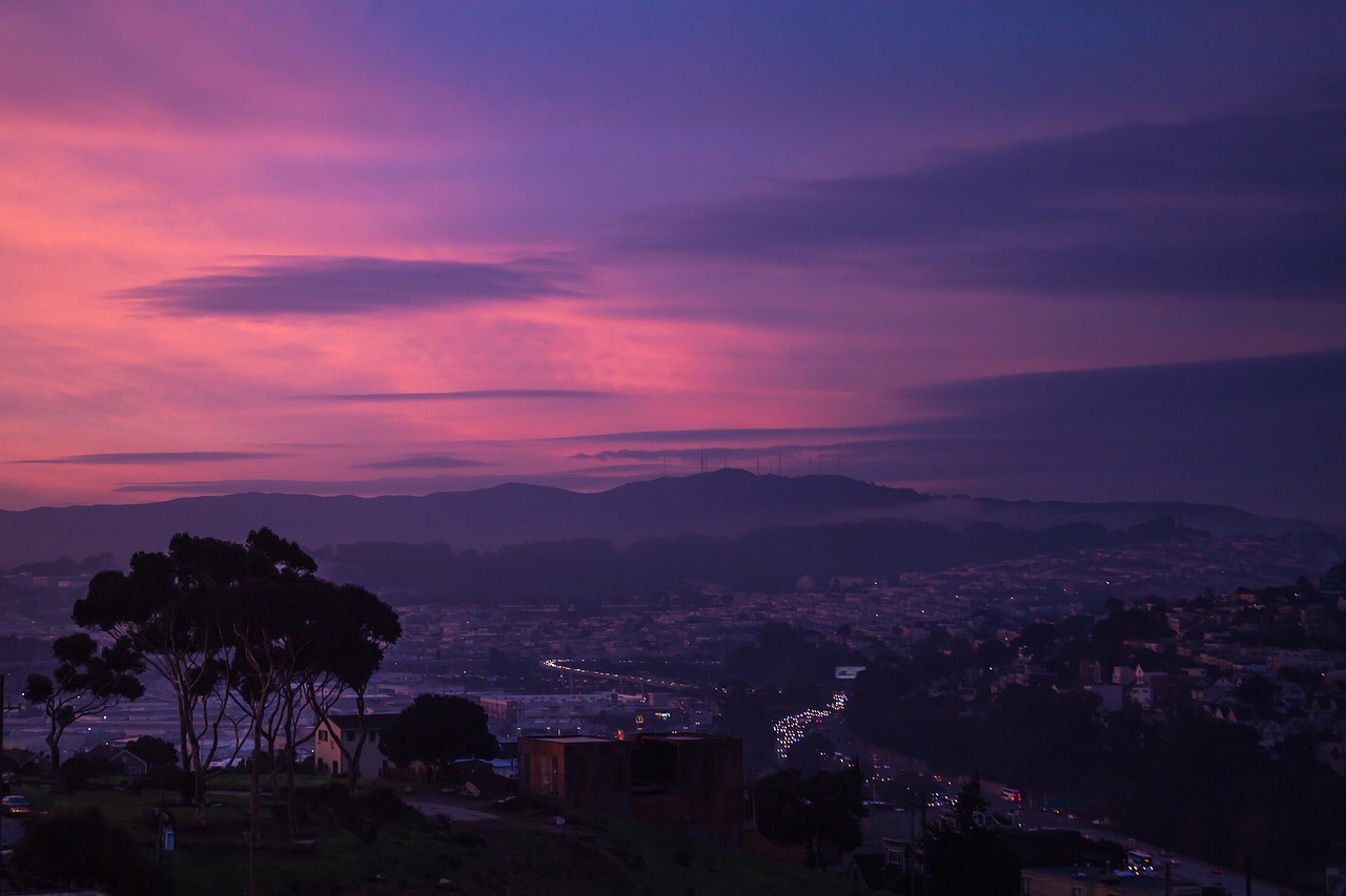 san francisco  sunrise  water free photo