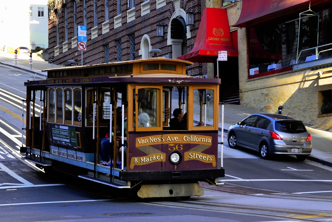 san francisco cable car california free photo