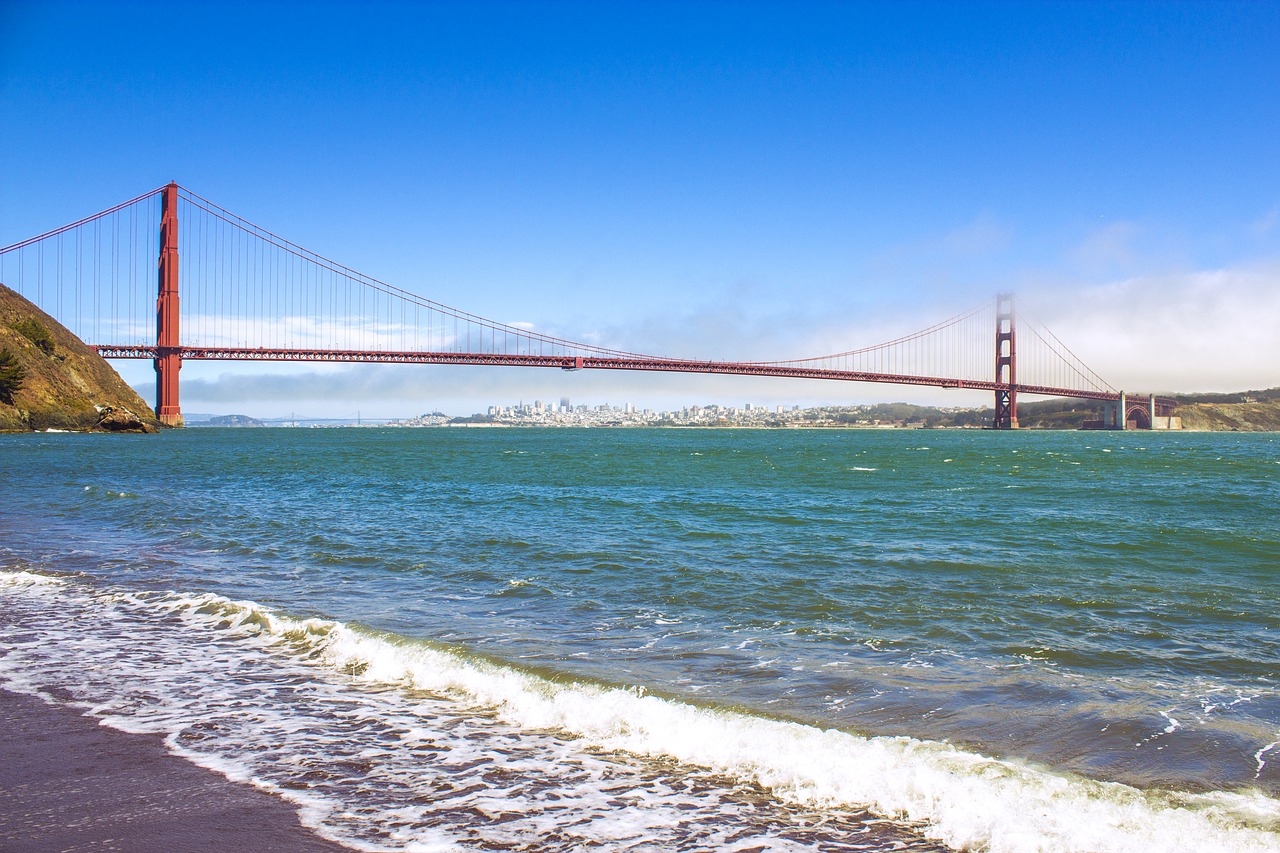 san francisco golden gate bridge  bridge  landmark free photo