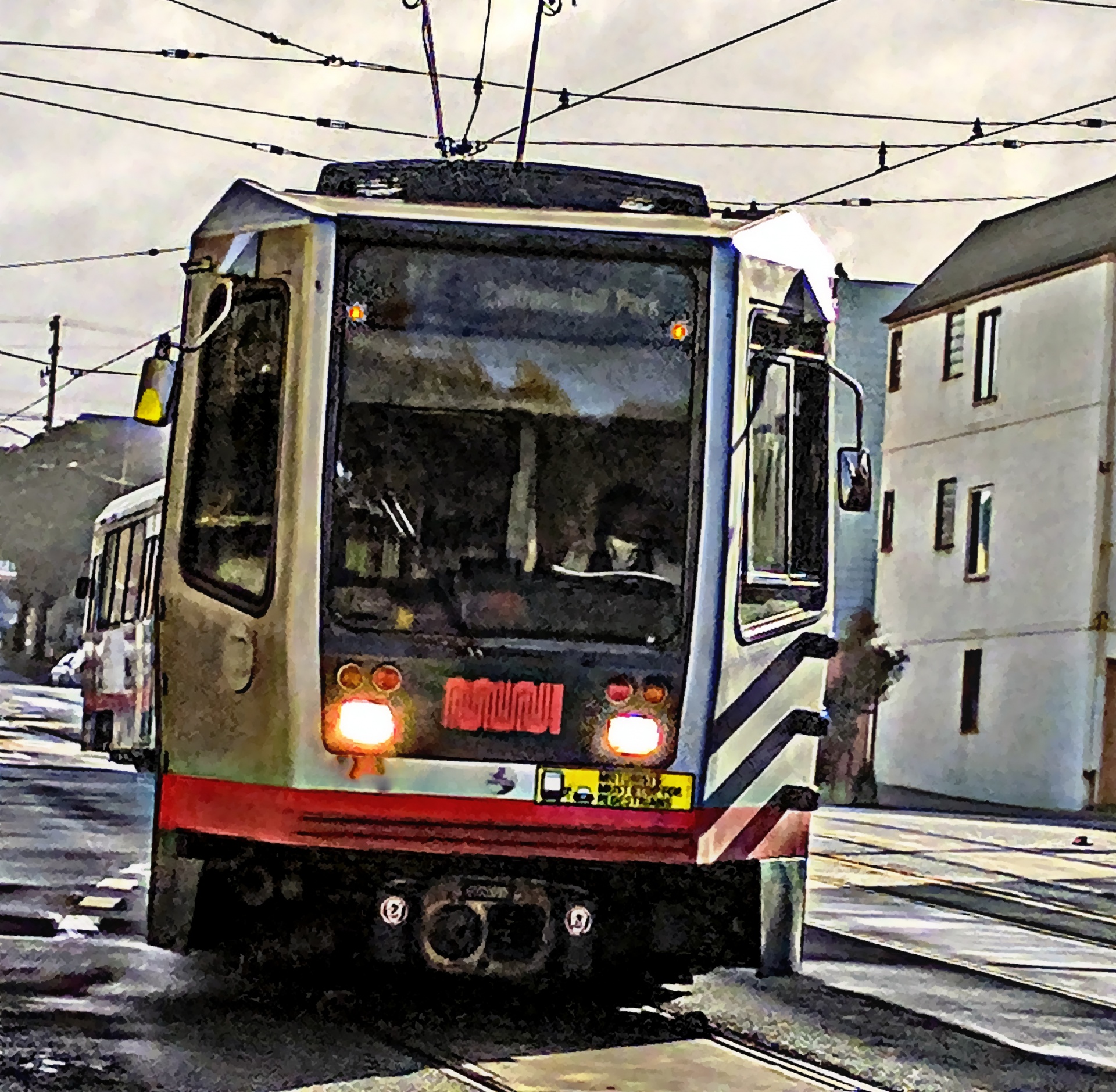 san francisco bus train free photo