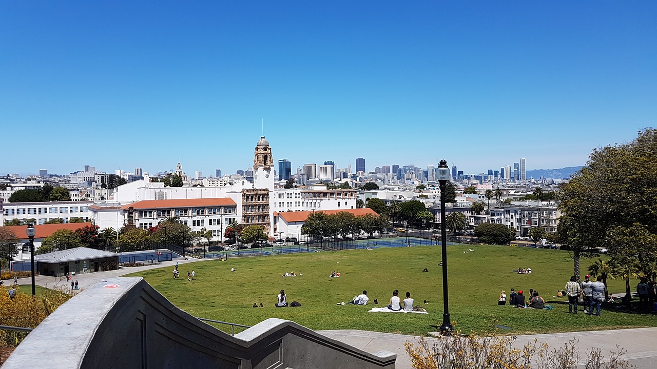 san fransisco skyline park free photo