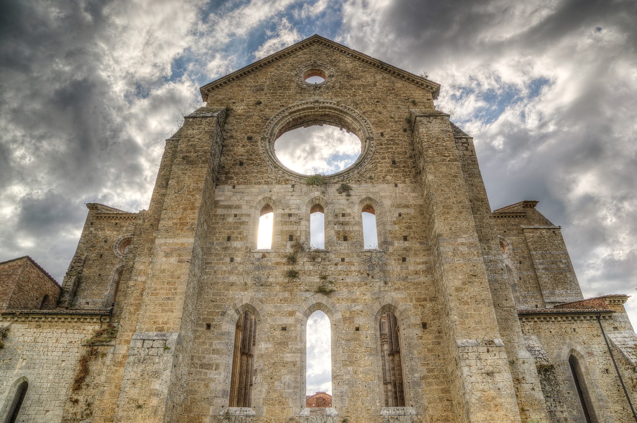 san galgano abbey ruins free photo