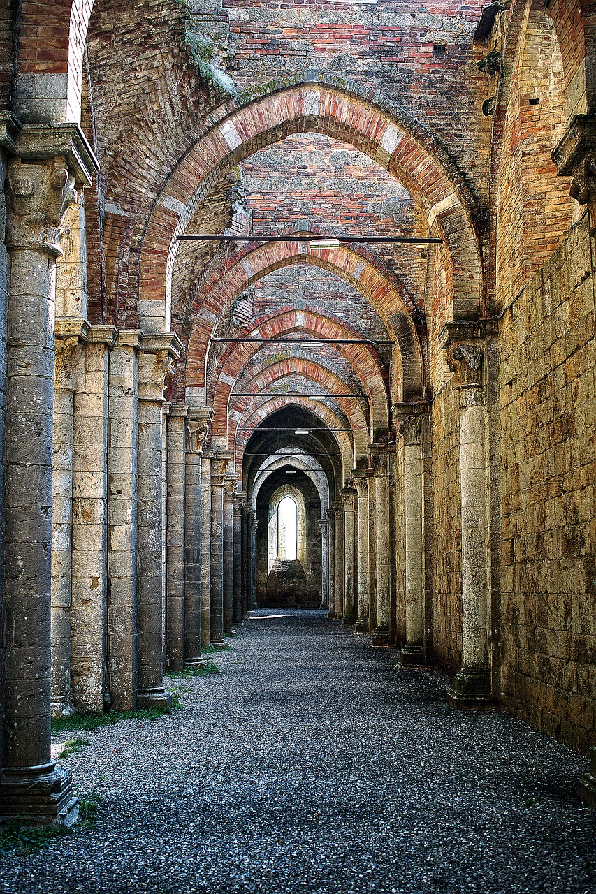 san galgano  abbey  ruins free photo