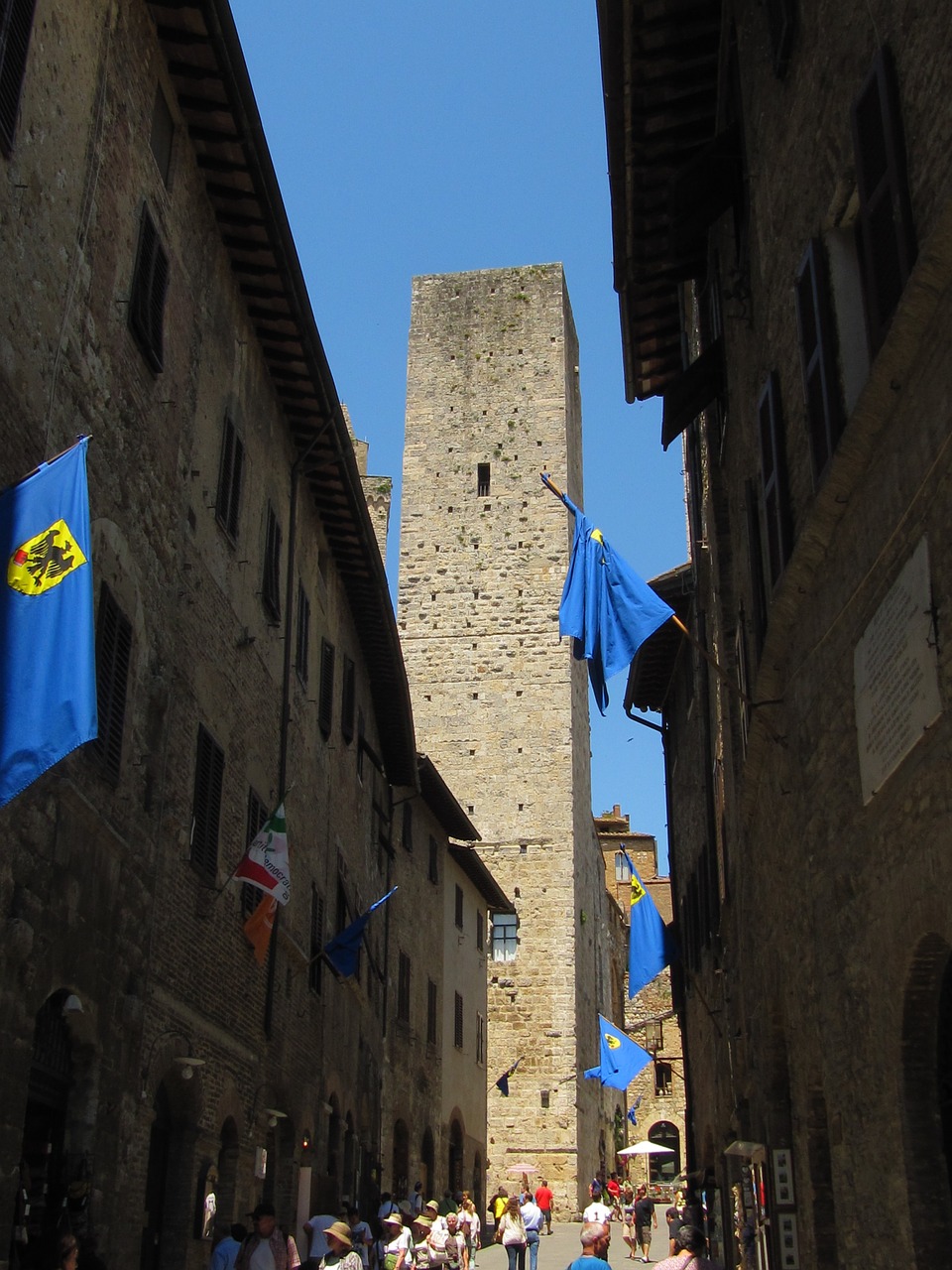 san gimignano gender tower historically free photo