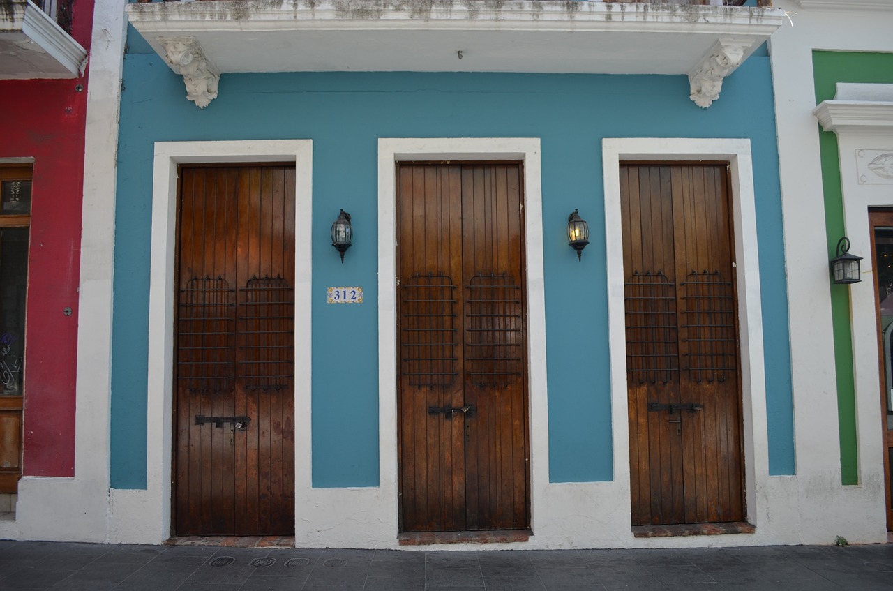 san juan puerto rico doors free photo
