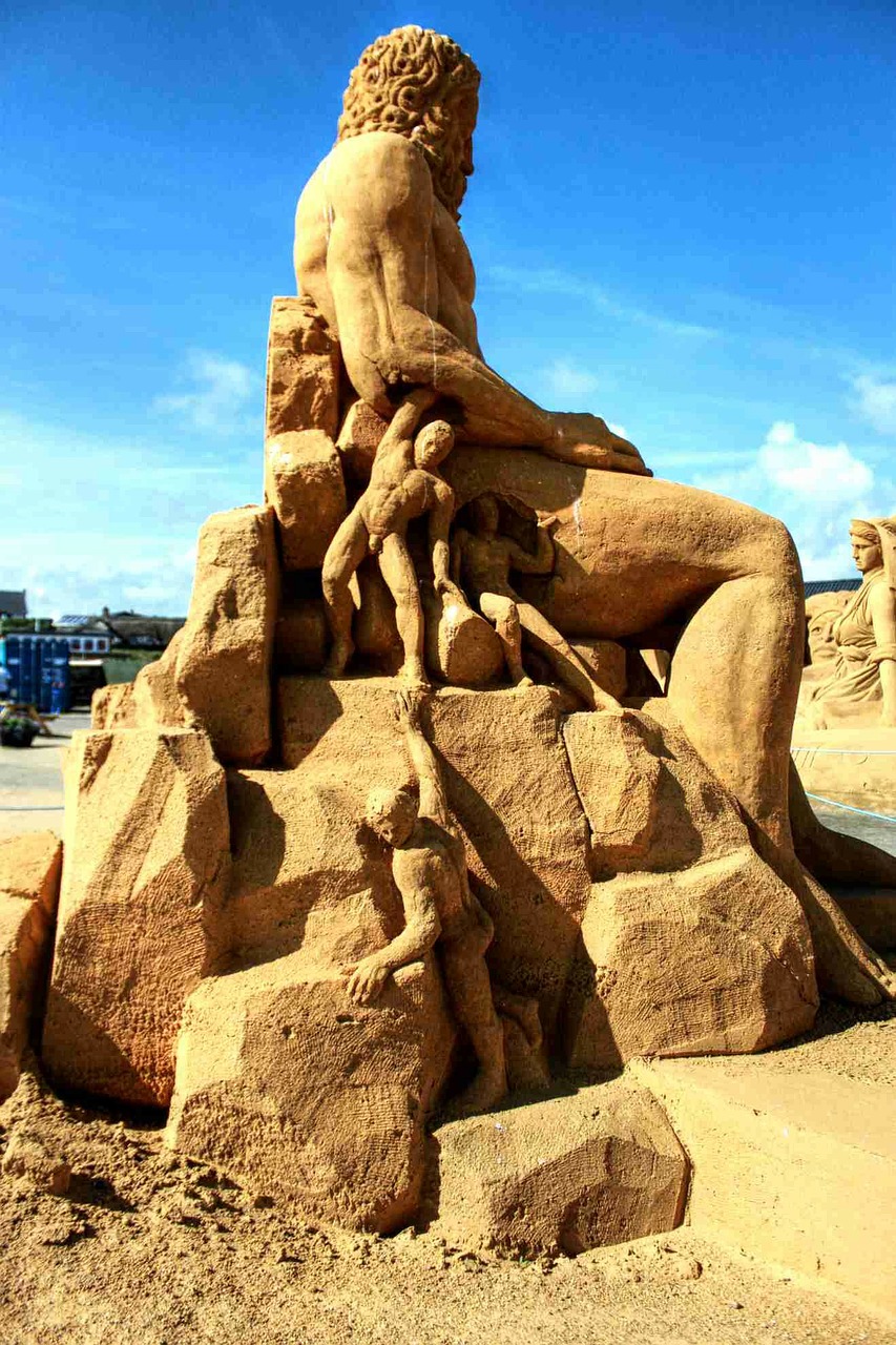 sand sculpture sandworld free photo