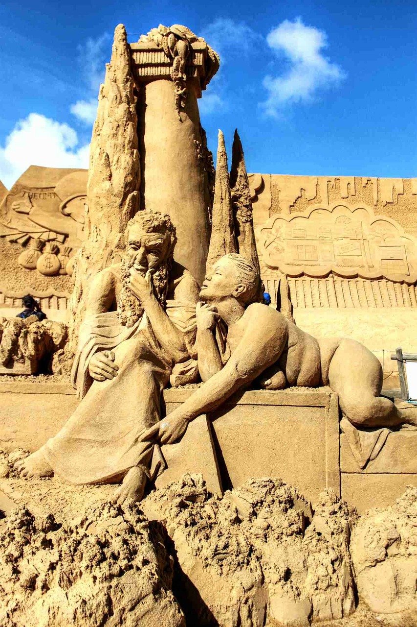 sand sand sculptures sandworld free photo