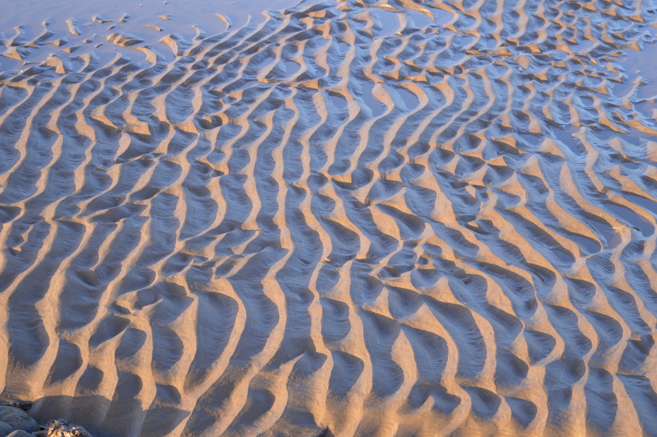 sand ripple tide free photo