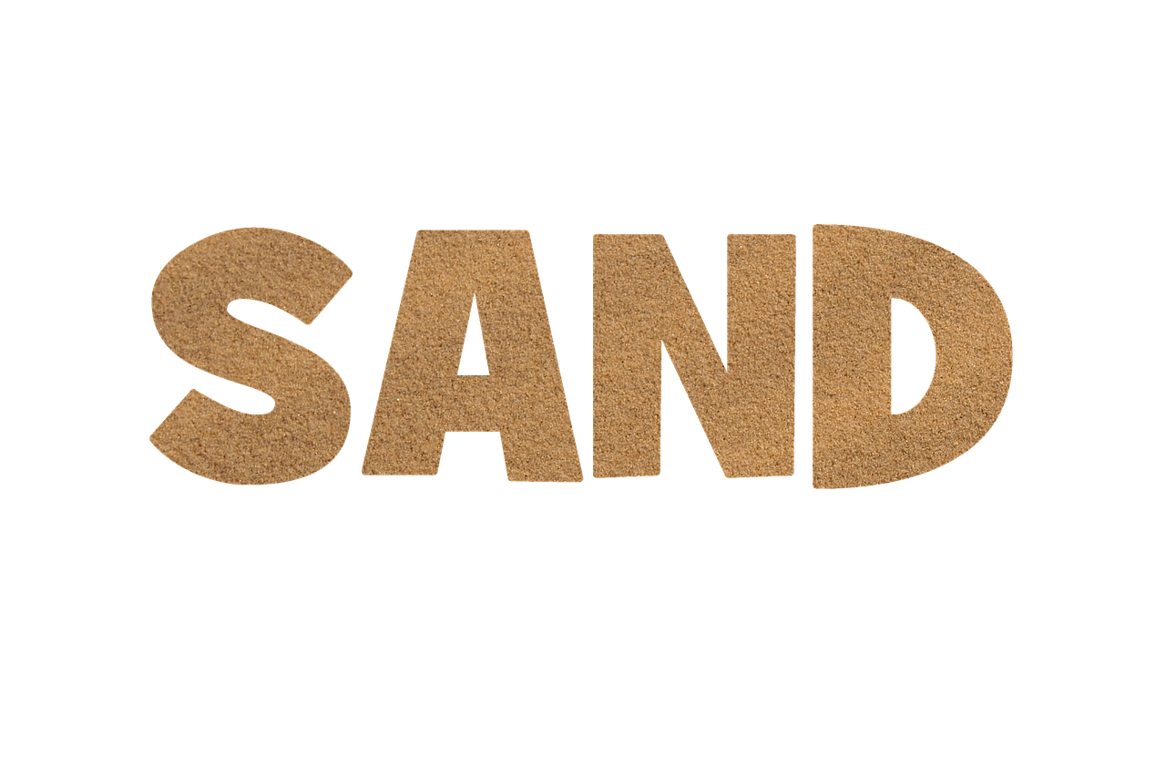 sand lettering texture free photo