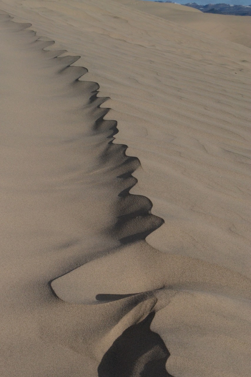 sand shadow sand dunes free photo