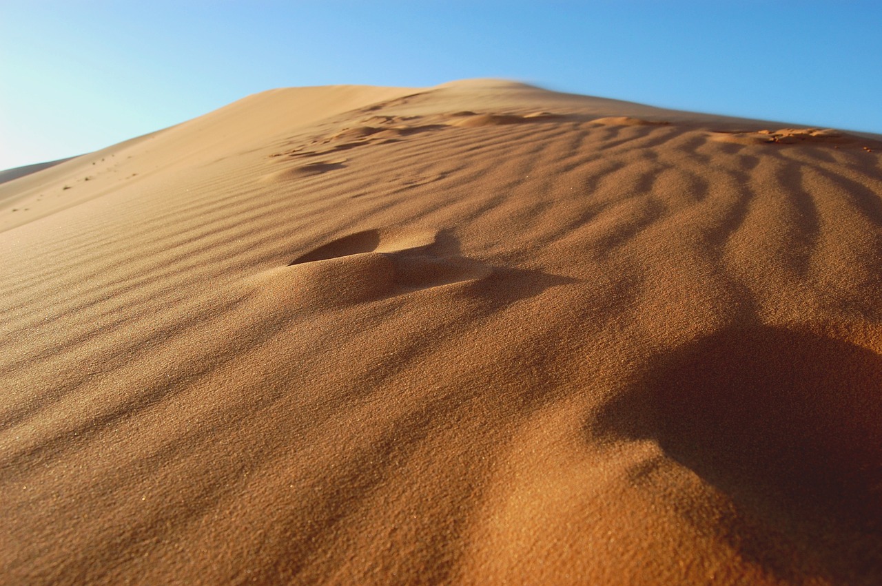 sand desert the background free photo