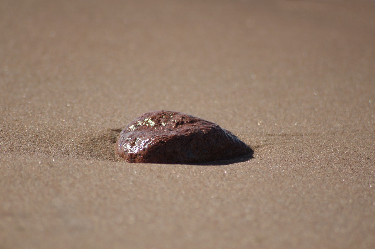 sand beach stones free photo