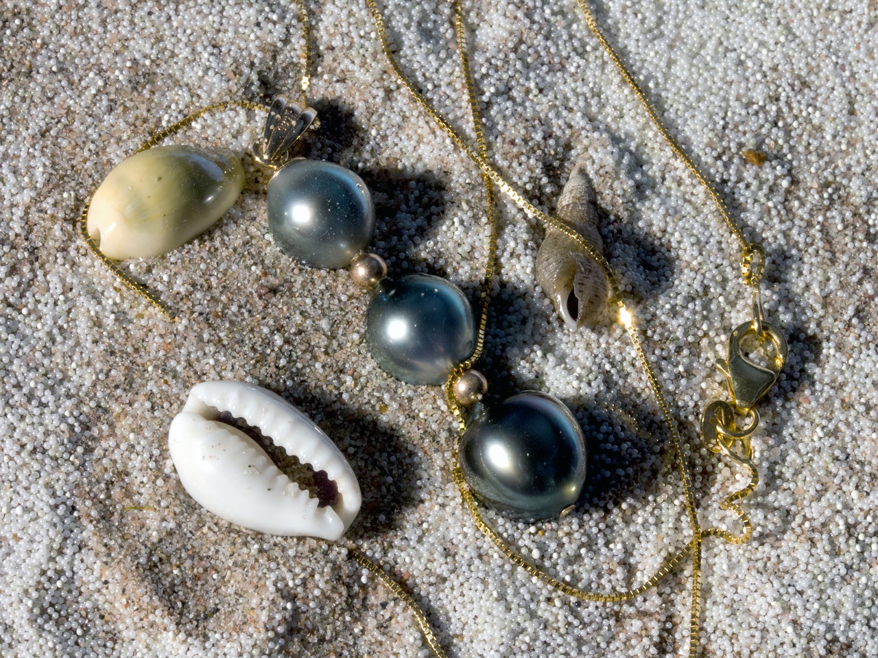 sand beads mussels free photo