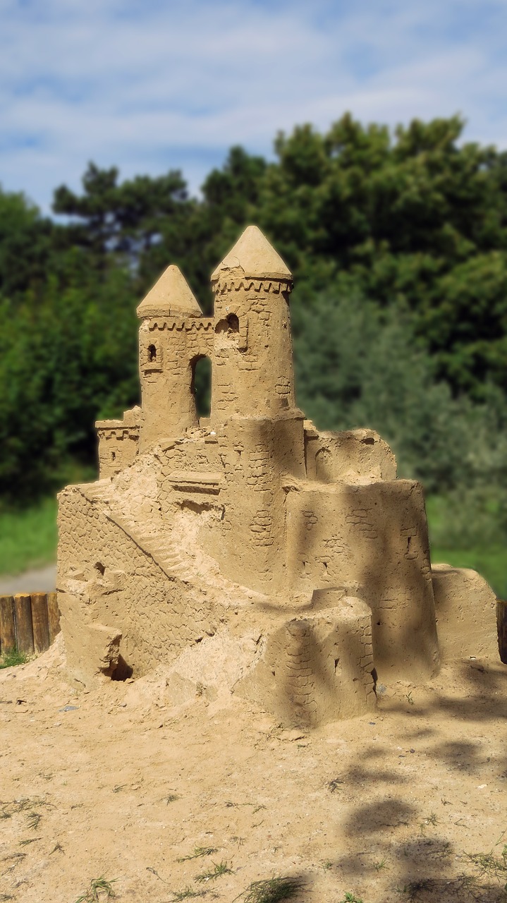 sand castle sand sculpture free photo