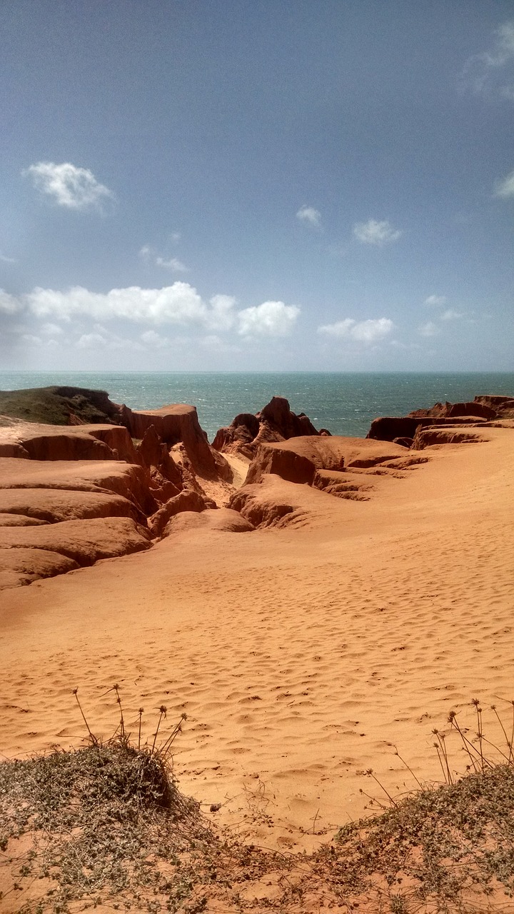 sand horizon blue sky free photo