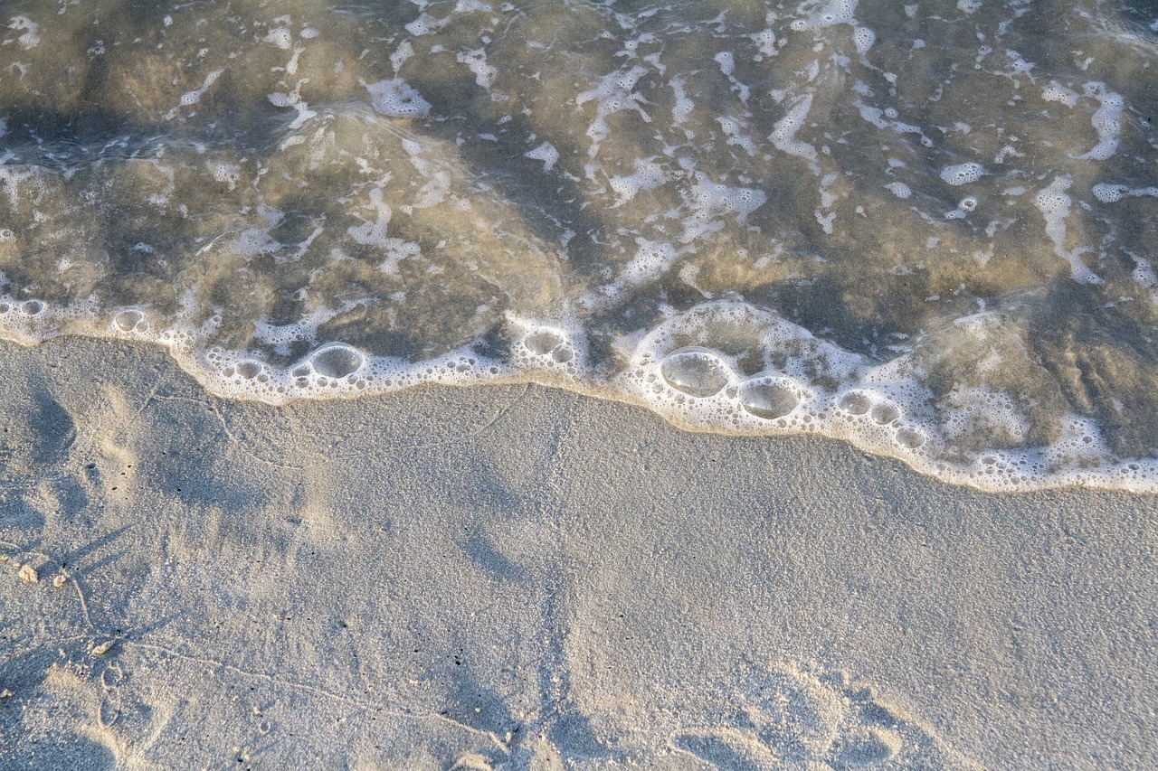 sand surf waves free photo