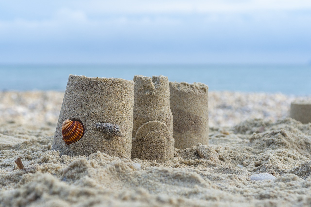 sand sand tower shell free photo