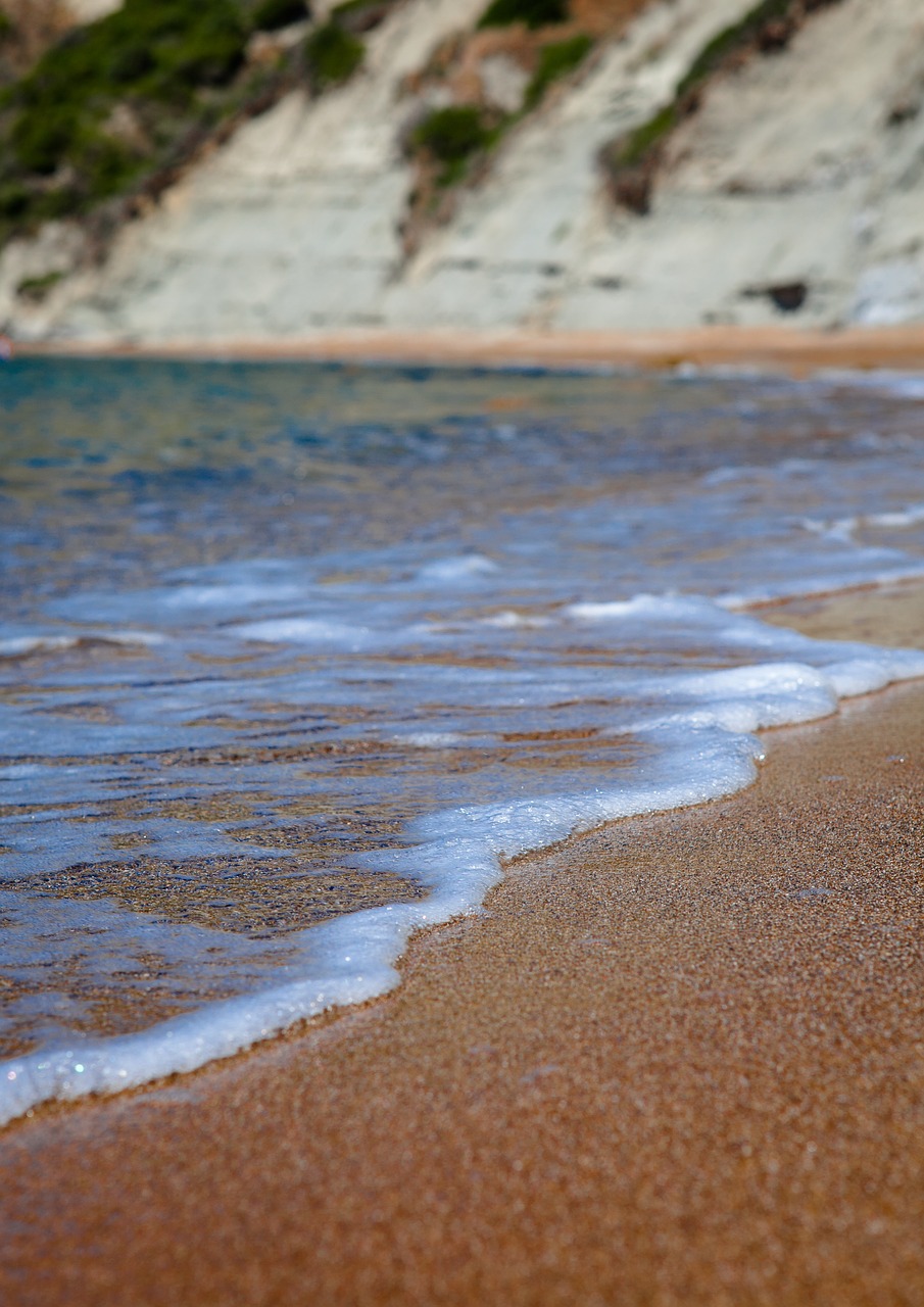 sand beach water free photo