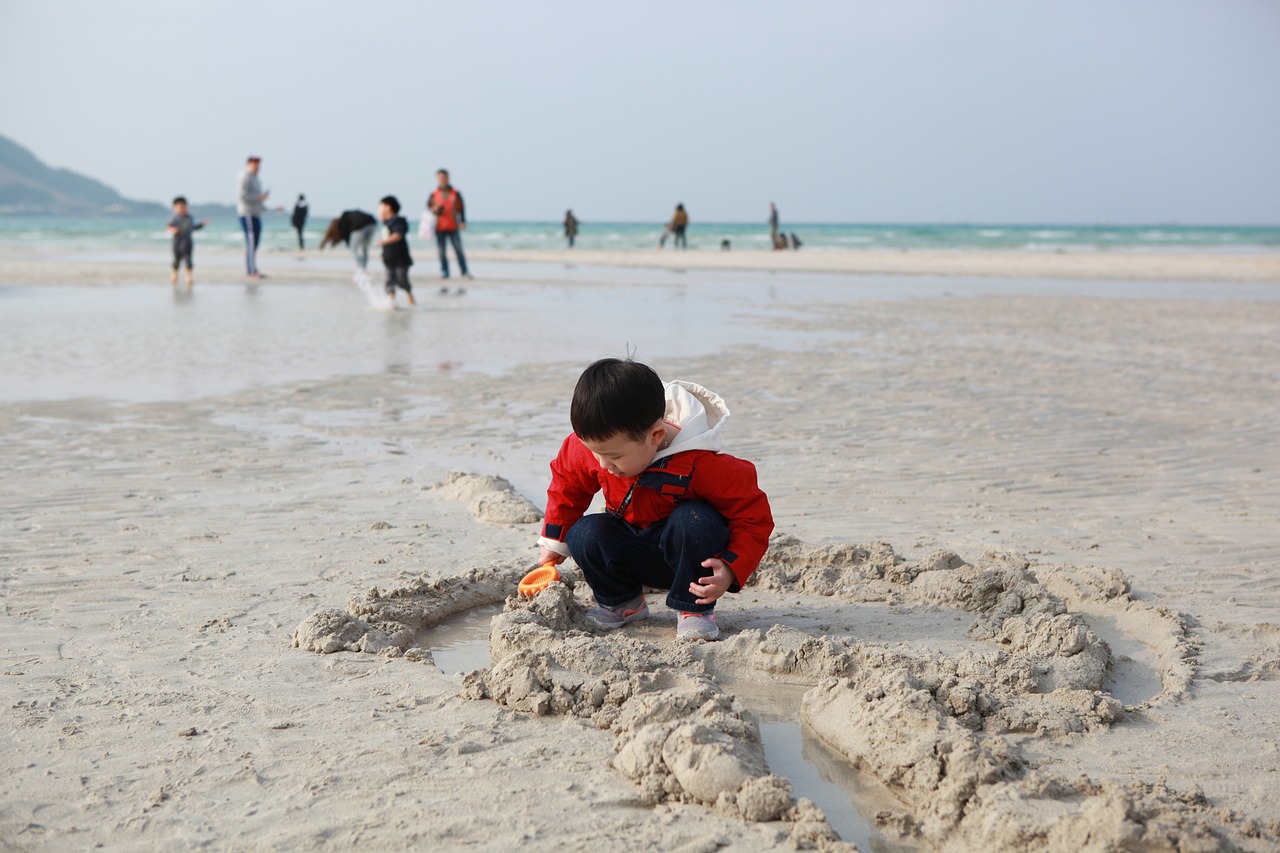 sand beach jeju island free photo