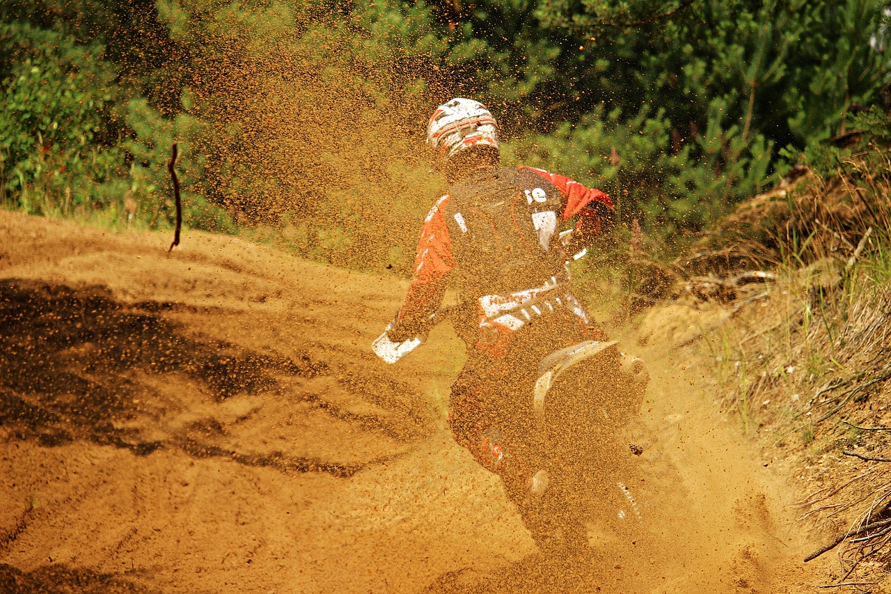 sand motocross dirtbike free photo