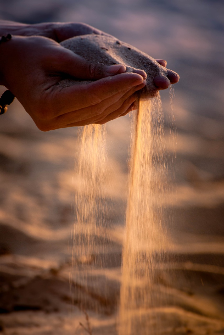 sand fingers time free photo